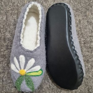 Wool Felt Slippers 100% Natural